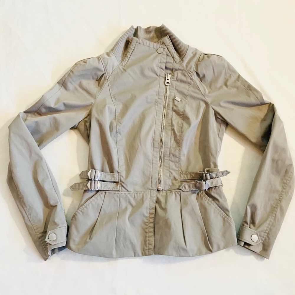 Armani Exchange women’s tan moto biker jacket size L
